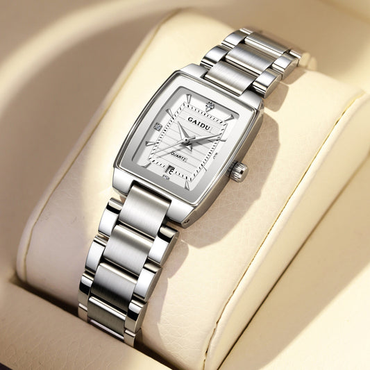 Special Interest Light Luxury Vintage Wine Bucket Waterproof Women's Watch