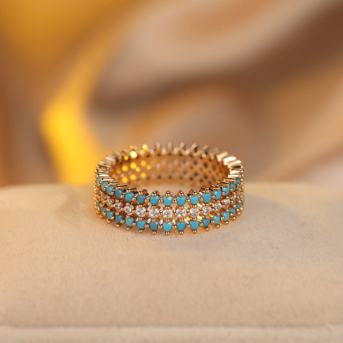 Round Full Circle Simple Minority All-match Design Ring