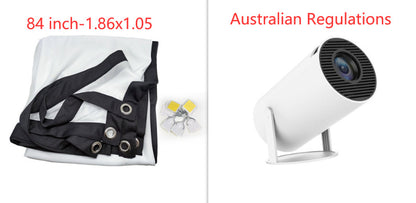 Portable Projector Small Straight Projector For Home Use 180 Degrees Projection Angle Automatic Focus Home Video Projector