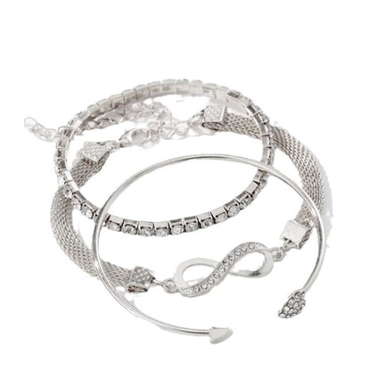 Women's Loving Heart With Opening Bracelet Creative Retro Simple
