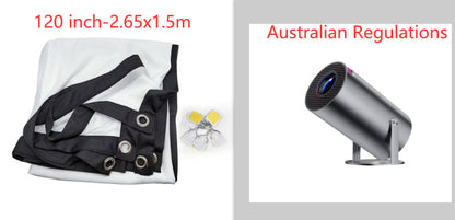 Portable Projector Small Straight Projector For Home Use 180 Degrees Projection Angle Automatic Focus Home Video Projector